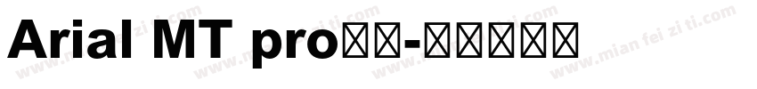 Arial MT pro字体字体转换